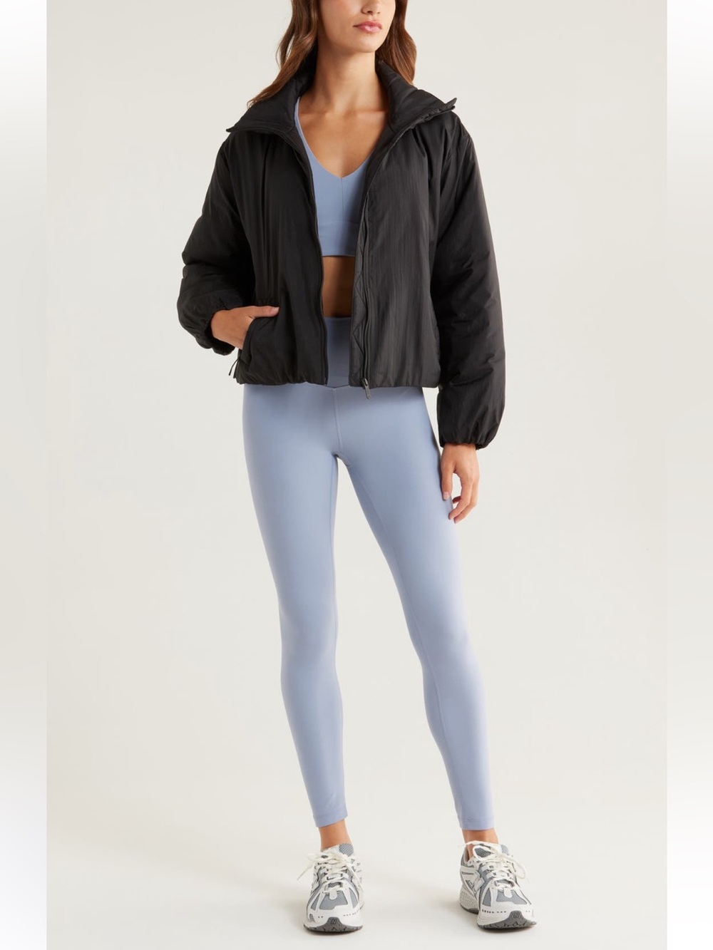 NWT Zella Elevate Insulated Lined Jacket Black Size M